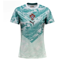 Camiseta Portugal Segunda Equipación Replica Mundial 2026 para mujer mangas cortas